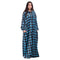 Snuggs Wearable Blanket Monk Blue Checkered